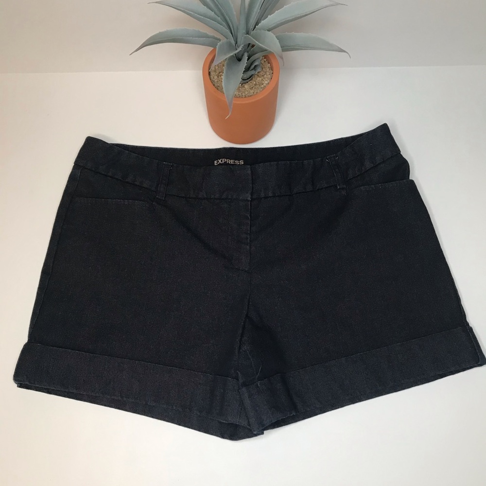 Express High-Rise 69% Cotton Women’s Jean Shorts 8 - Picture 8 of 16